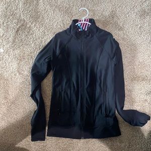 This is a reversible zip up hoodie from Lululemon!